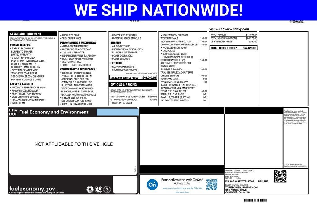 2026 Chevrolet Silverado 3500 HD Chassis Cab Work Truck