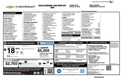 2026 Chevrolet Silverado 1500 RST