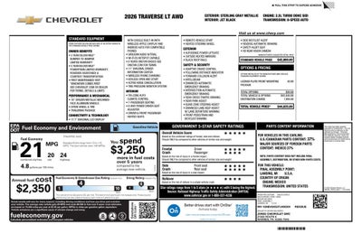 2026 Chevrolet Traverse LT