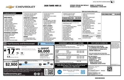 2026 Chevrolet Tahoe LS