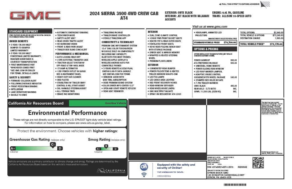 2024 GMC Sierra 3500 HD AT4