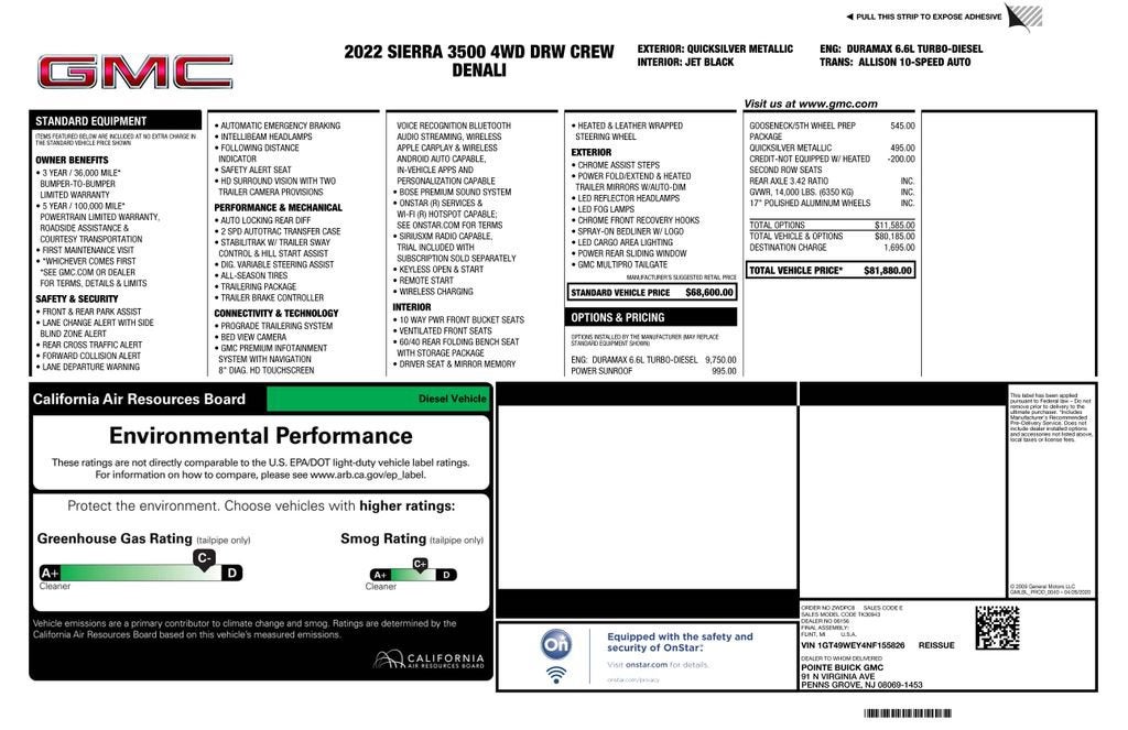 2022 GMC Sierra 3500 HD Denali