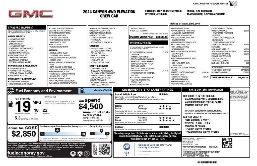 2024 GMC Canyon Elevation