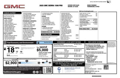 2025 GMC Sierra 1500 Pro
