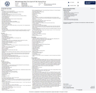 2024 Volkswagen Atlas Cross Sport 2.0T SEL Premium R-Line