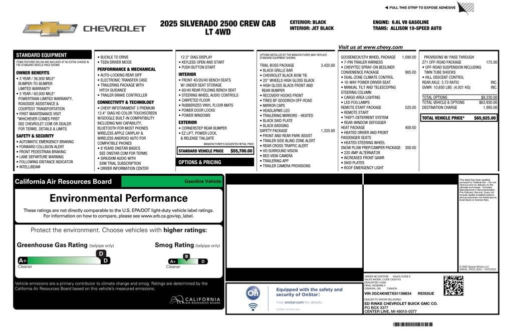2025 Chevrolet Silverado 2500 HD LT