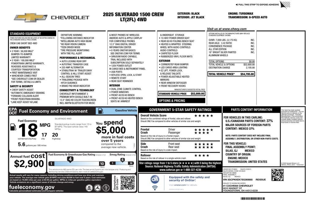 2025 Chevrolet Silverado 1500 LT (2FL)