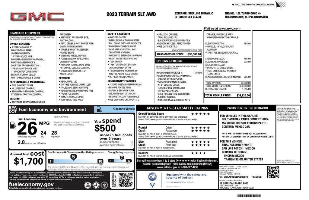 2023 GMC Terrain SLT