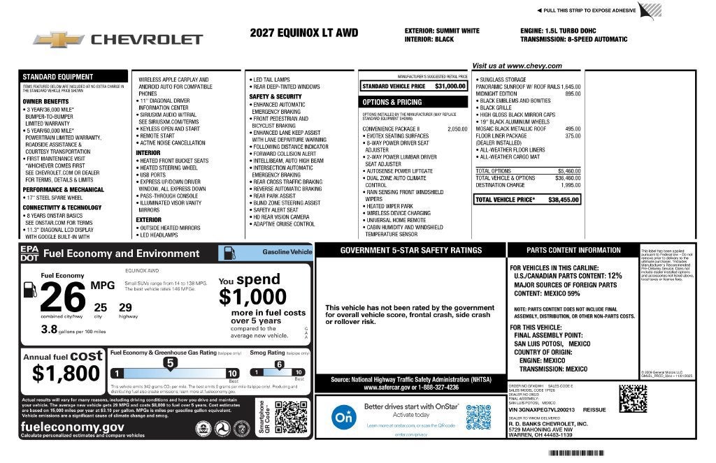 2027 Chevrolet Equinox LT