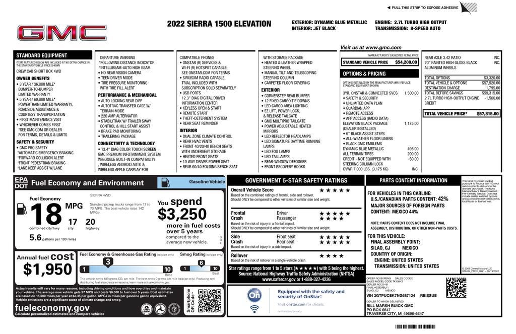 2022 GMC Sierra 1500 Elevation