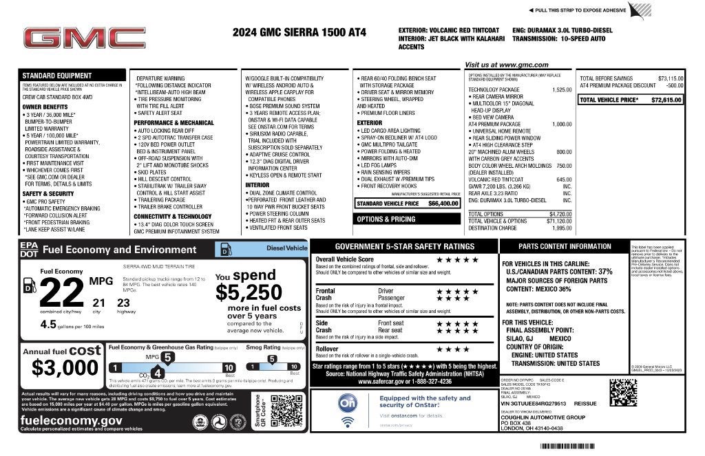 2024 GMC Sierra 1500 AT4
