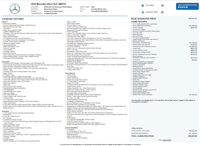 2024 Mercedes-Benz GLE 450 4MATIC®