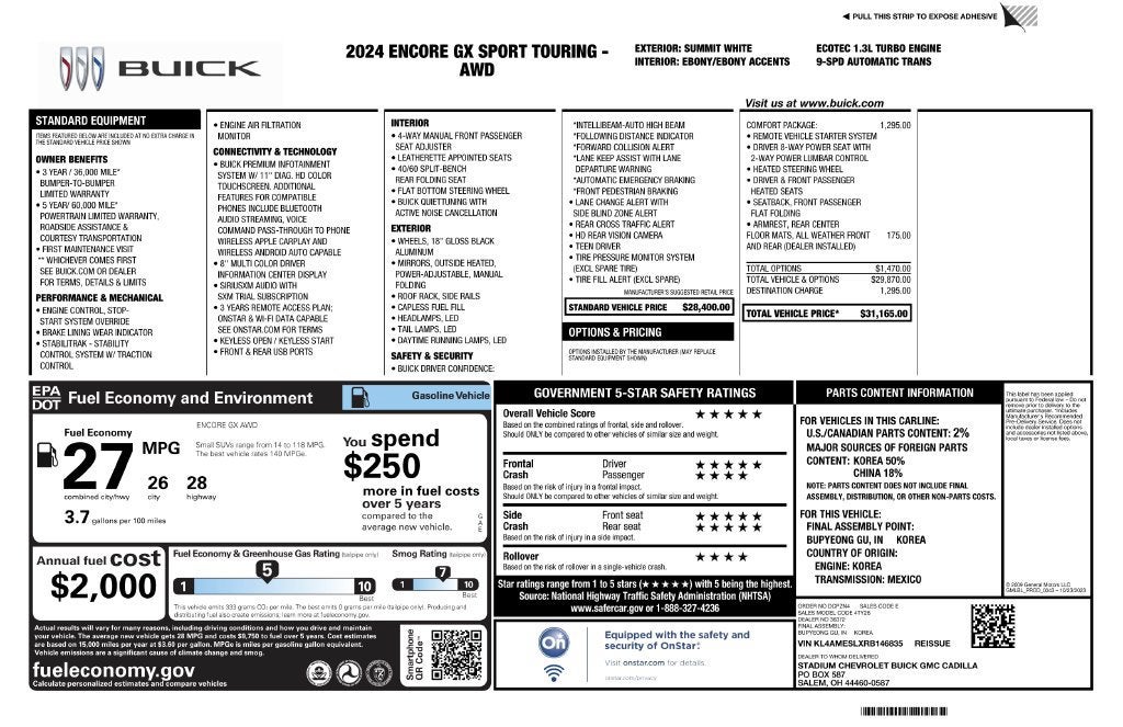2024 Buick Encore GX Sport Touring