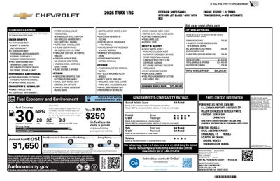 2026 Chevrolet Trax 1RS