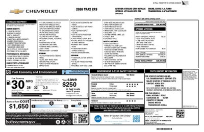 2026 Chevrolet Trax 2RS