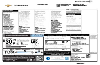 2026 Chevrolet Trax 2RS
